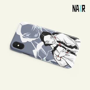 NAIR奈然  蒙古元素手机壳原创蒙古族Mongolia插画蒙古女孩