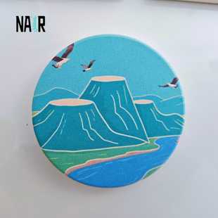 NAIR奈然 蒙古元素民族风蒙文字民族冰箱贴蛇年对联亚克力吸磁铁