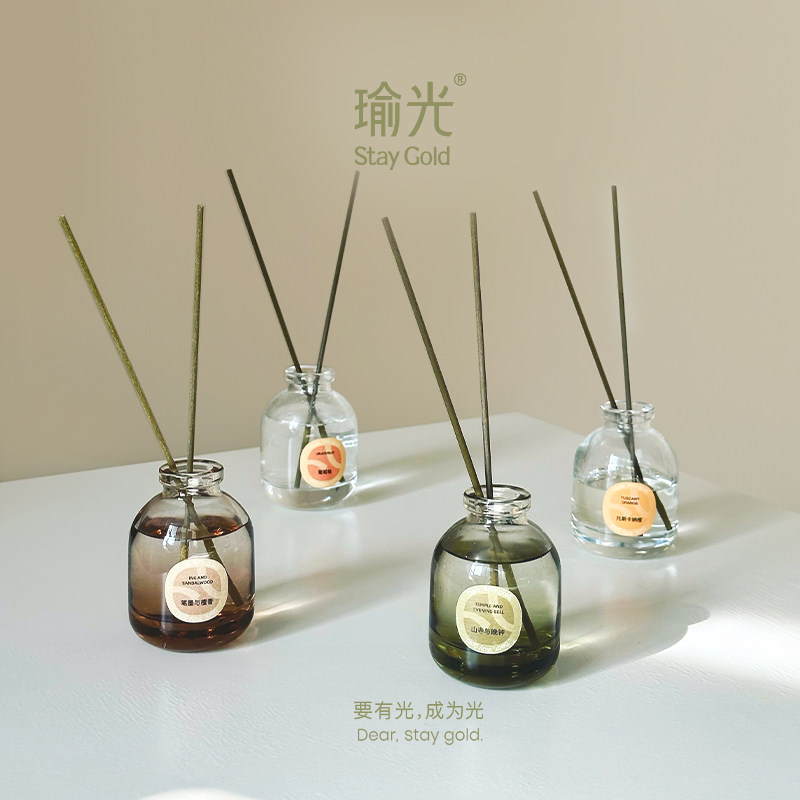 【新年礼物】StayGold瑜光桂花栀子无火香薰室内无火香氛胖胖瓶