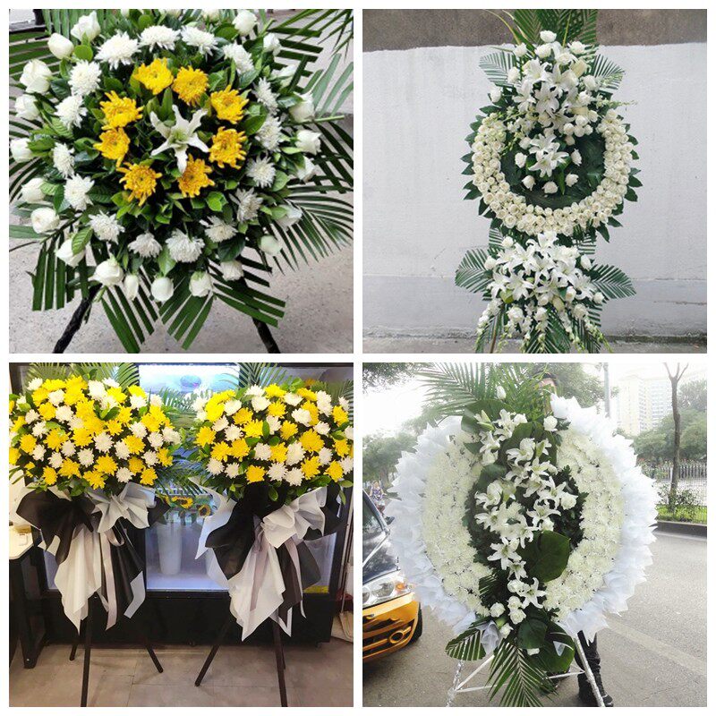 遵义道真县务川绥阳余庆县花圈白事丧事花篮葬礼殡葬鲜花同城店送