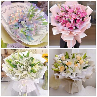 上海嘉定区华亭外冈江桥镇同城鲜花店情人玫瑰百合送朋友长辈老婆