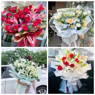 西昌市德昌县宁南县普格县同城鲜花店生日玫瑰百合送朋友长辈老婆