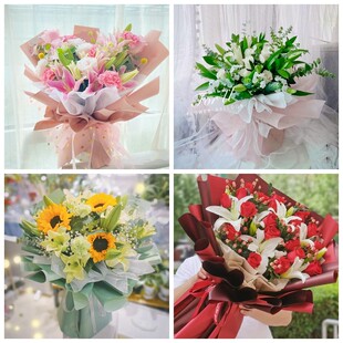 上海宝山区高境庙行淞南镇同城鲜花店情人玫瑰百合送朋友长辈老婆