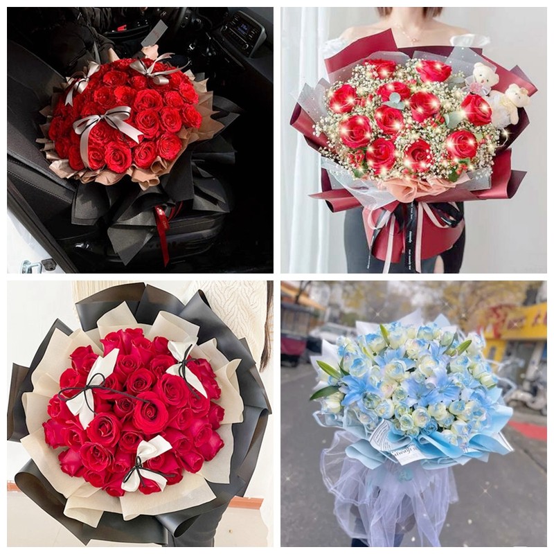 上海浦东新场大团镇芦潮港生日碎冰蓝红玫瑰花束同城鲜花店表白