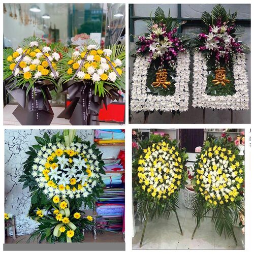 上海松江区车墩新桥洞泾镇花圈白