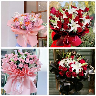 汕尾市城区陆丰市海丰县陆河县同城鲜花店情人玫瑰百合送朋友长辈