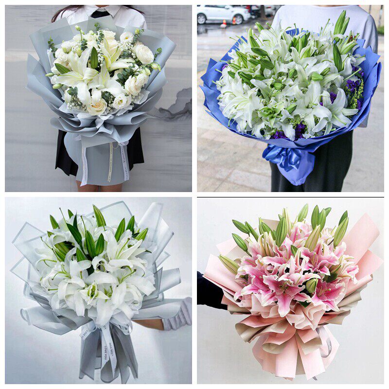 上海静安区南京西路静安寺同城鲜花店生日玫瑰百合送朋友长辈老婆
