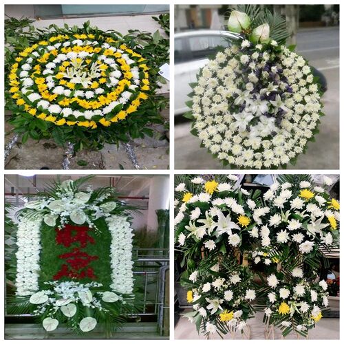 黑龙江省牡丹江市绥芬河市花圈白