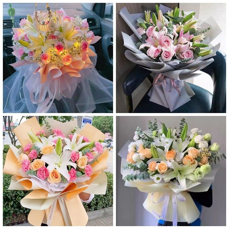 菏泽市郓城县鄄城县东明县同城鲜花店生日玫瑰百合送朋友长辈老婆