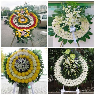 清远佛冈县阳山连山连南县花圈白事丧事花篮葬礼殡葬鲜花同城店送