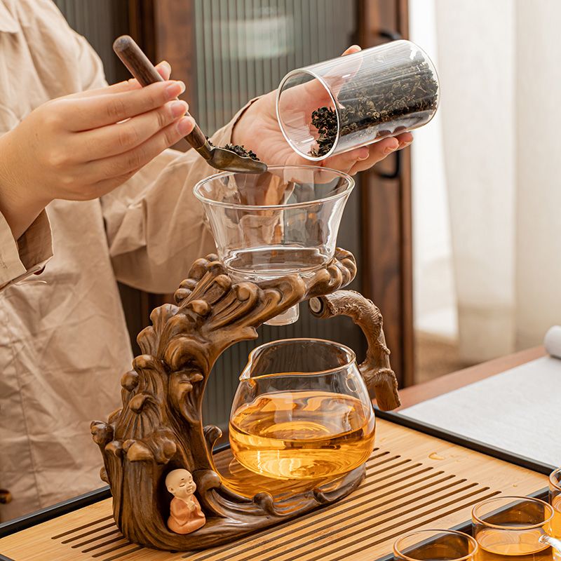 玻璃自动茶具套装家用简