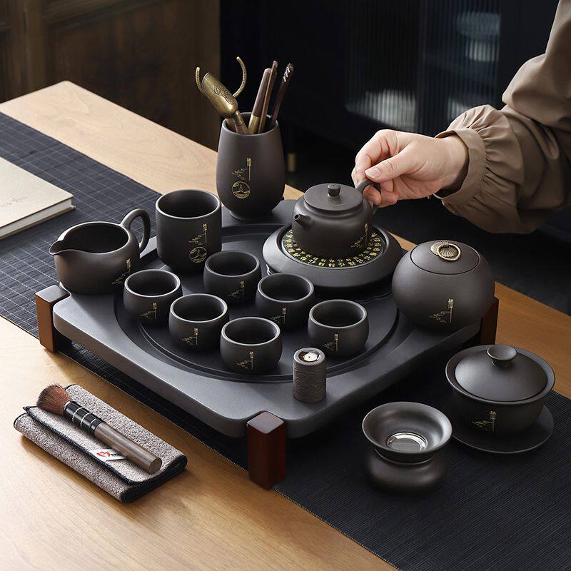 康乐品原矿紫砂整套茶具