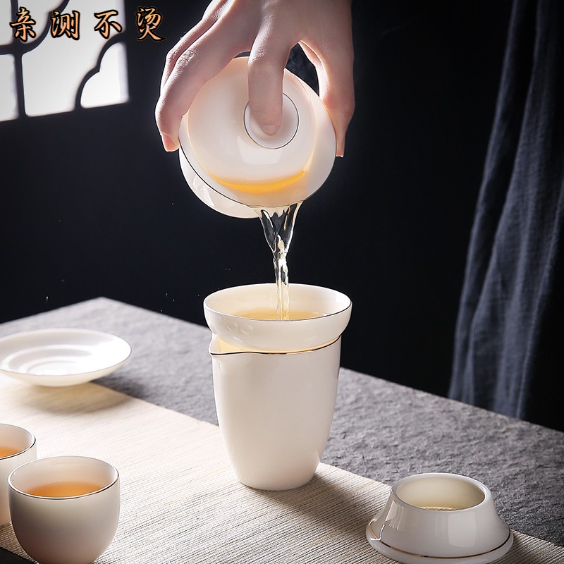 茶具套装一整套德化白瓷