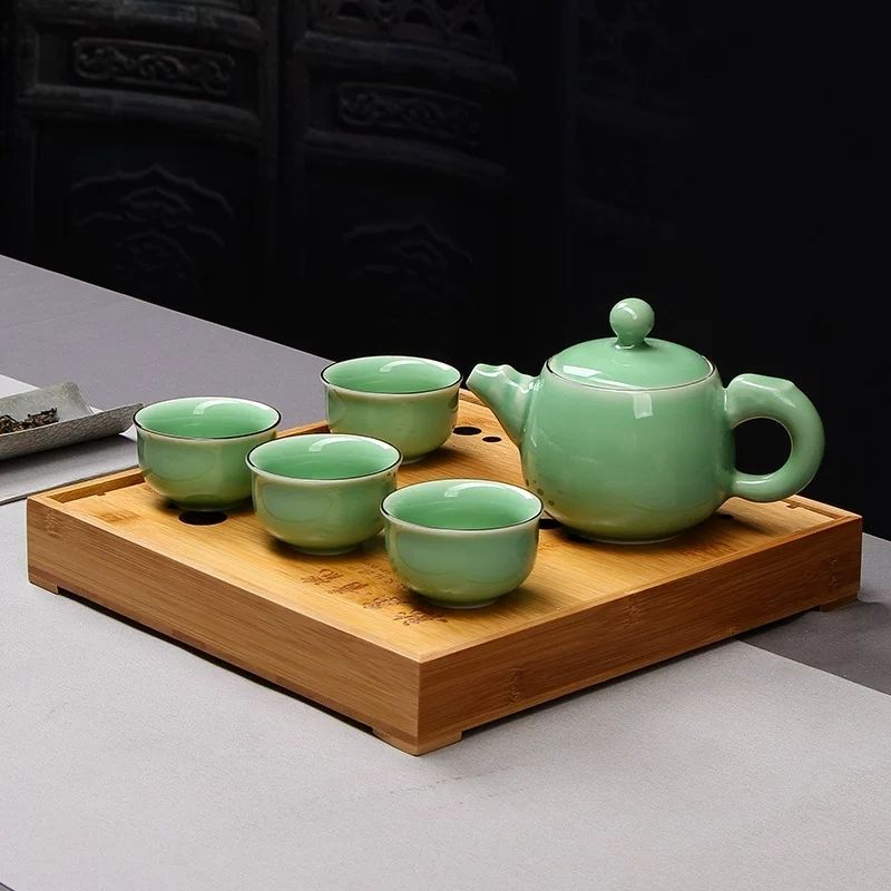龙泉青瓷功夫茶具套装龙
