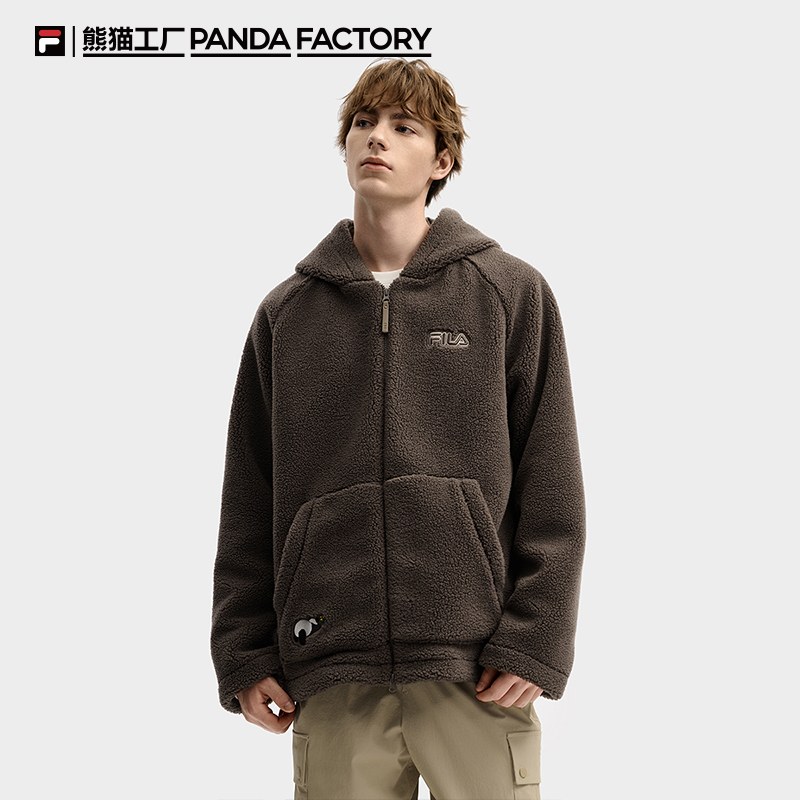 FILA斐乐针织连帽外套