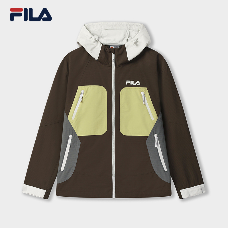 【易烊千玺同款】FILA 斐乐男士梭织外套2025秋新款户外运动上衣