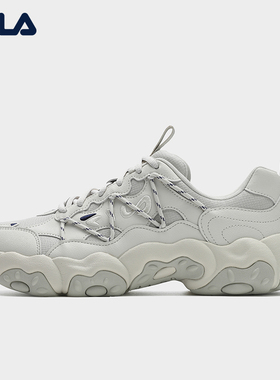 FILA 斐乐官方男鞋FLUID 6复古运动鞋2025冬季新款猫爪6代休闲鞋