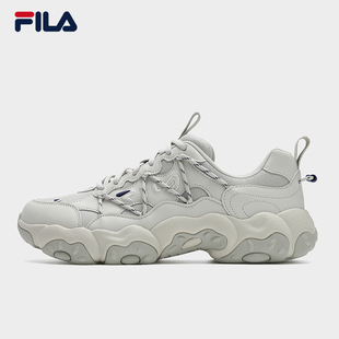 6复古运动鞋 FLUID 2025冬季 新款 FILA 猫爪6代休闲鞋 斐乐官方男鞋