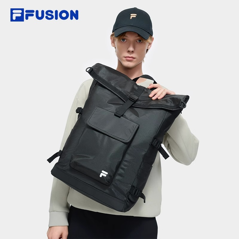FILA FUSION斐乐官方背包男士2025春季新款双肩包大容量电脑书包