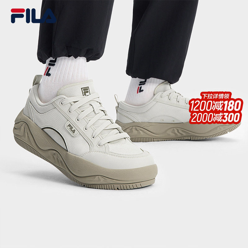 FILA 斐乐官方男鞋帆布鞋2025夏季新款鞋子曲奇运动鞋板鞋休闲鞋