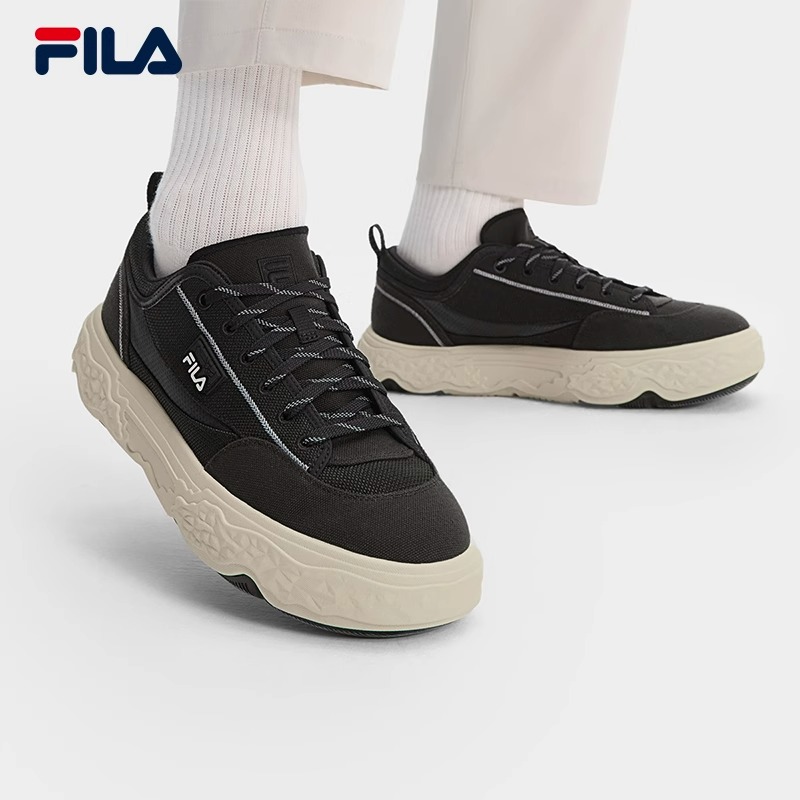 FILA 斐乐官方男鞋ROCK岩石鞋复古帆布鞋2025夏季新款运动休闲鞋