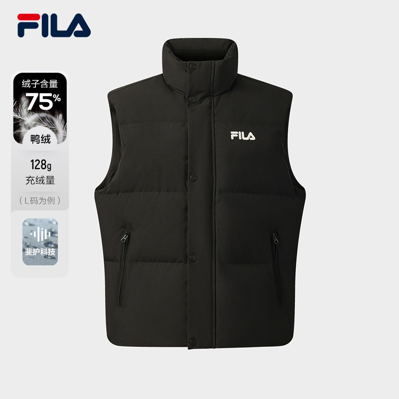 FILA 斐乐官方情侣款羽绒马甲2025冬季新款时尚休闲保暖立领外套,运动服/休闲服装,羽绒马甲,淘宝优惠券,粉丝福利购,淘宝优惠卷
