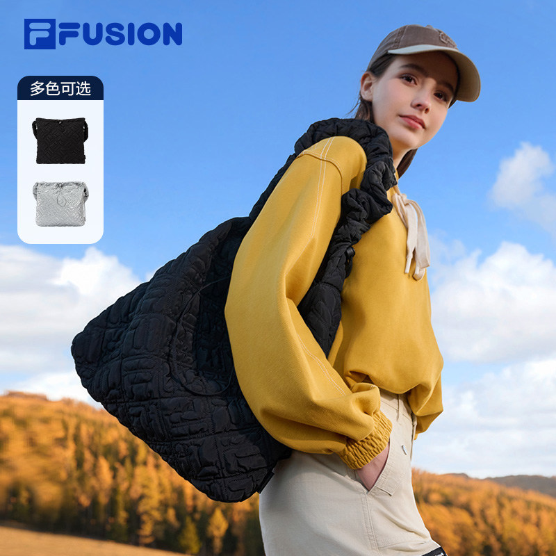 FILA FUSION斐乐泡芙包挎包女2025春季新款女包斜挎包褶皱单肩包,运动包/户外包/配件,挎包/拎包/休闲包,淘宝优惠券,粉丝福利购,淘宝优惠卷