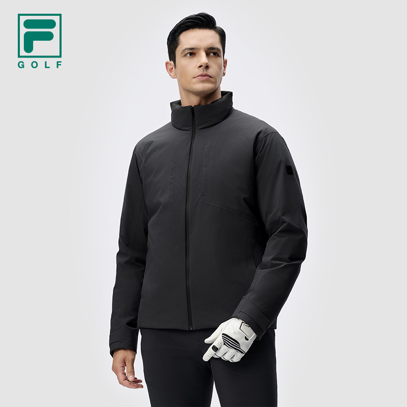 鹅绒|FILA斐乐男轻薄羽绒服冬季高尔夫运动训练健身保暖立领外套