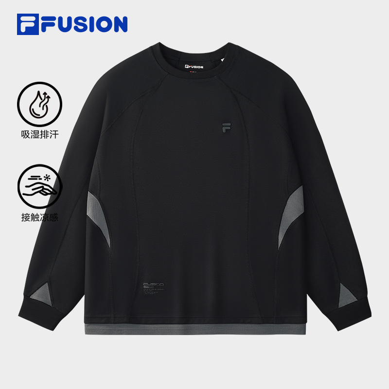 FILAFUSION斐乐男士针织长袖衫