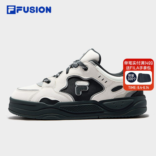 FILA FUSION斐乐潮牌BANK II DX女鞋2026夏季新款板鞋厚底板鞋