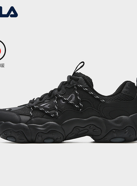 FILA 斐乐官方男鞋FLUID 6 WE2025冬季新款猫爪6代加绒时尚休闲鞋