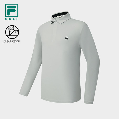 FILA斐乐男士针织长袖POLO衫