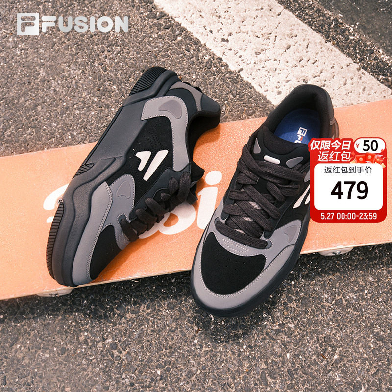 FILA FUSION斐乐潮牌跃板休闲鞋GRIND滑板鞋夏季新款