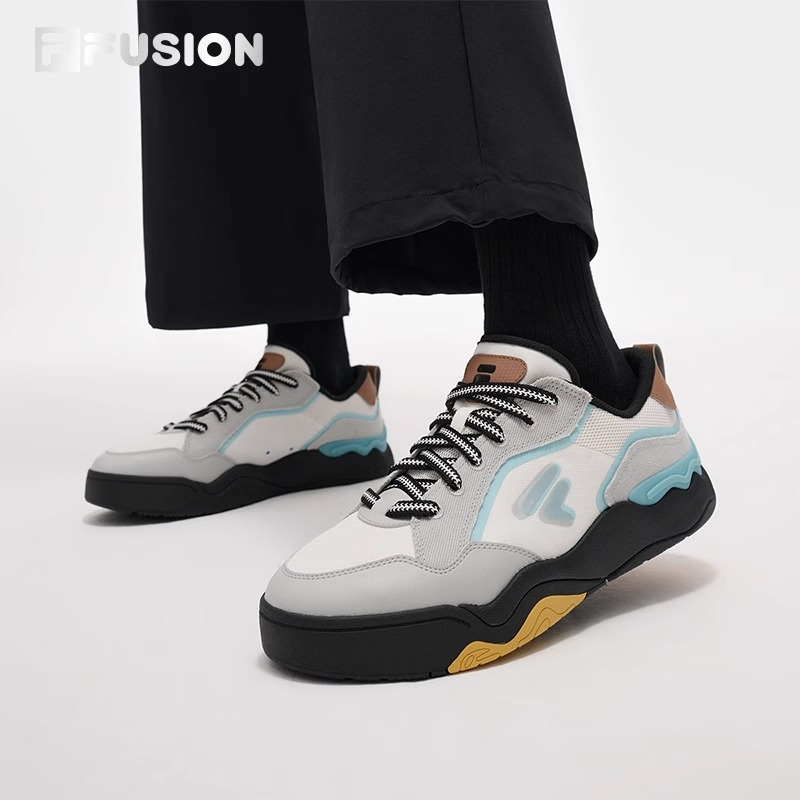 FILA FUSION斐乐潮牌男鞋滑板生活鞋2025夏季新款踢板鞋2代帆布鞋