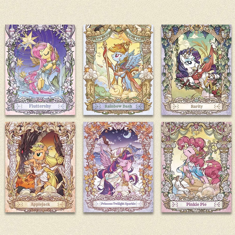 小马宝莉精美周边塔罗牌小卡二次元紫悦珍奇碧琪收藏纪念明信片