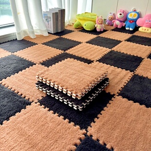 地毯卧室床边阳台客厅隔音可裁剪少女房间拼接泡沫地垫全铺大面积