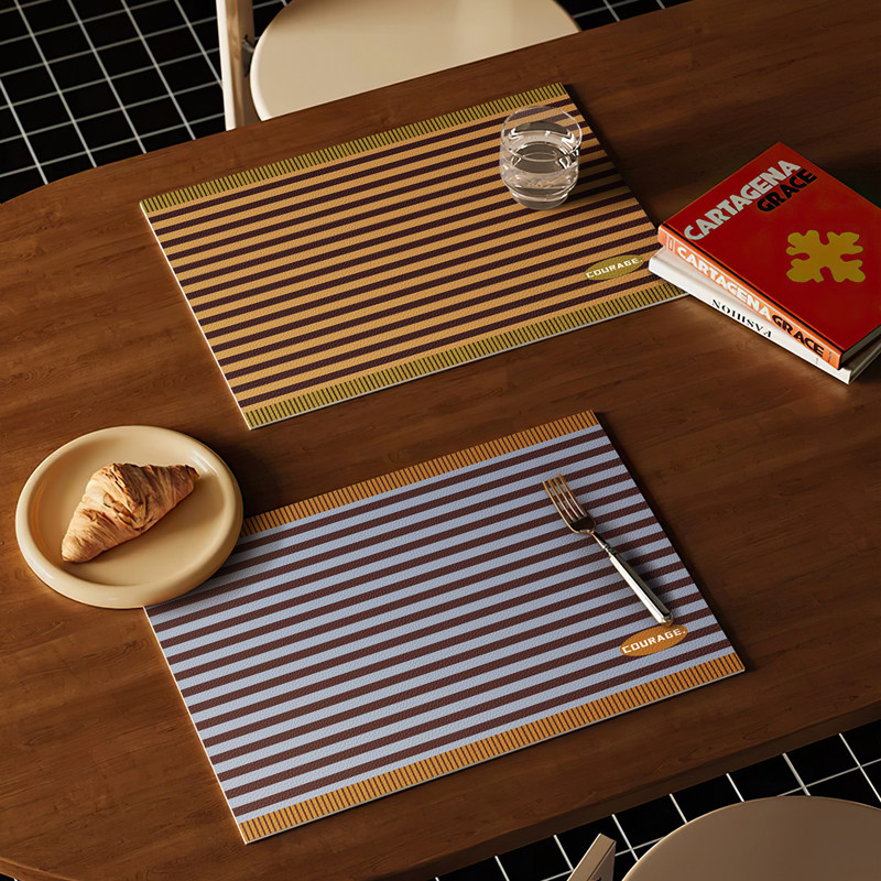 皮革餐垫中古风防水防油防烫隔热垫免洗可擦西餐垫易打理碗盘杯垫,居家布艺,餐垫,淘宝优惠券,粉丝福利购,淘宝优惠卷