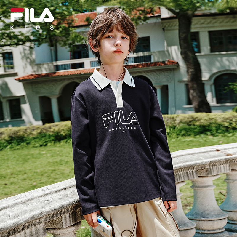 FILA斐乐小童美式POLO上衣
