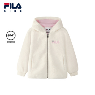 新款 外套2025年冬季 FILA斐乐儿童童装 女小童保暖棉服 新雪丽棉