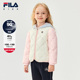 新款 FILA斐乐儿童童装 棉羽2025年冬季 女童小童轻薄运动连帽羽绒服