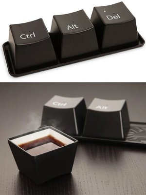 键盘咖啡杯创意简约塑料按键