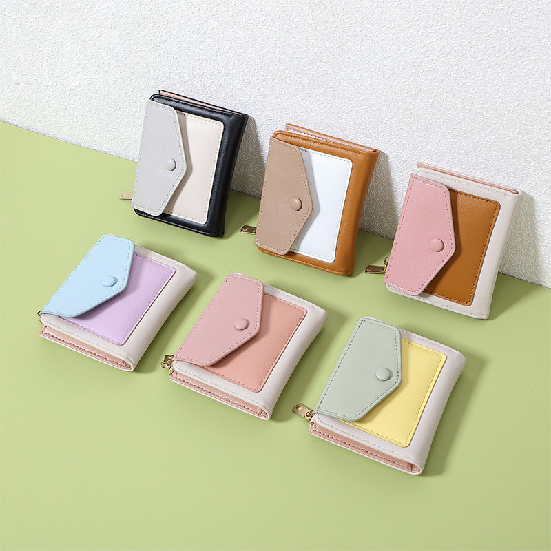可爱小清新甜美拼色 儿童钱包女学生折叠短款钱夹卡包 送朋友礼物,箱包皮具/热销女包/男包,钱包,淘宝优惠券,粉丝福利购,淘宝优惠卷