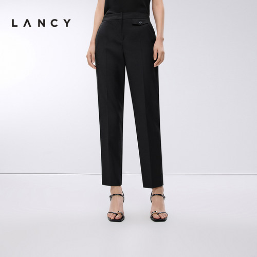 直筒裤型 装饰兜盖 利落裤长