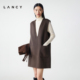 老钱风双面呢V领背心裙连衣裙 朗姿2025冬新款 羊毛羊绒 LANCY