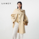 纯羊毛 LANCY 朗姿2025冬新款 双面呢长款 外套毛呢大衣女带围巾