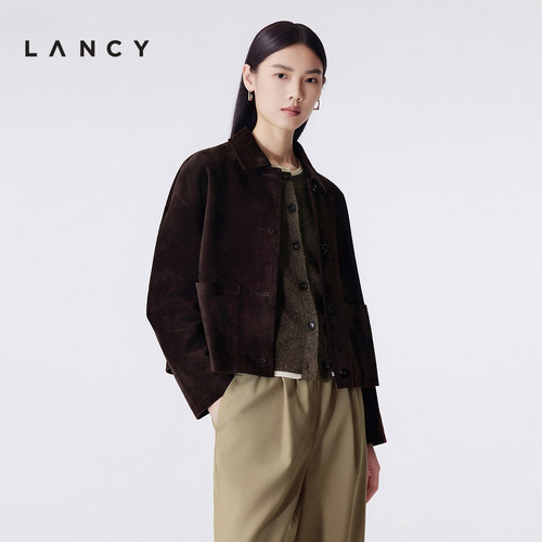 经典翻领 短款版型 绒面质感