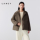 匈牙利白鹅绒 西装 LANCY 新款 领轻薄通勤羽绒服短 朗姿2025冬季
