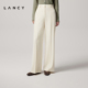 朗姿2025年秋新款 气质通勤直筒阔腿西装 裤 LANCY 女羊毛垂感长裤 子