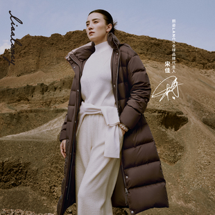 朗姿2025冬新款 LANCY 匈牙利90白鹅绒 高克重羽绒服 宋佳同款
