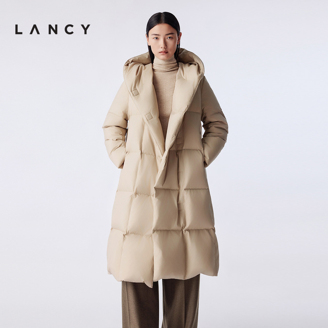 大A廓形 连帽设计 磁吸前襟